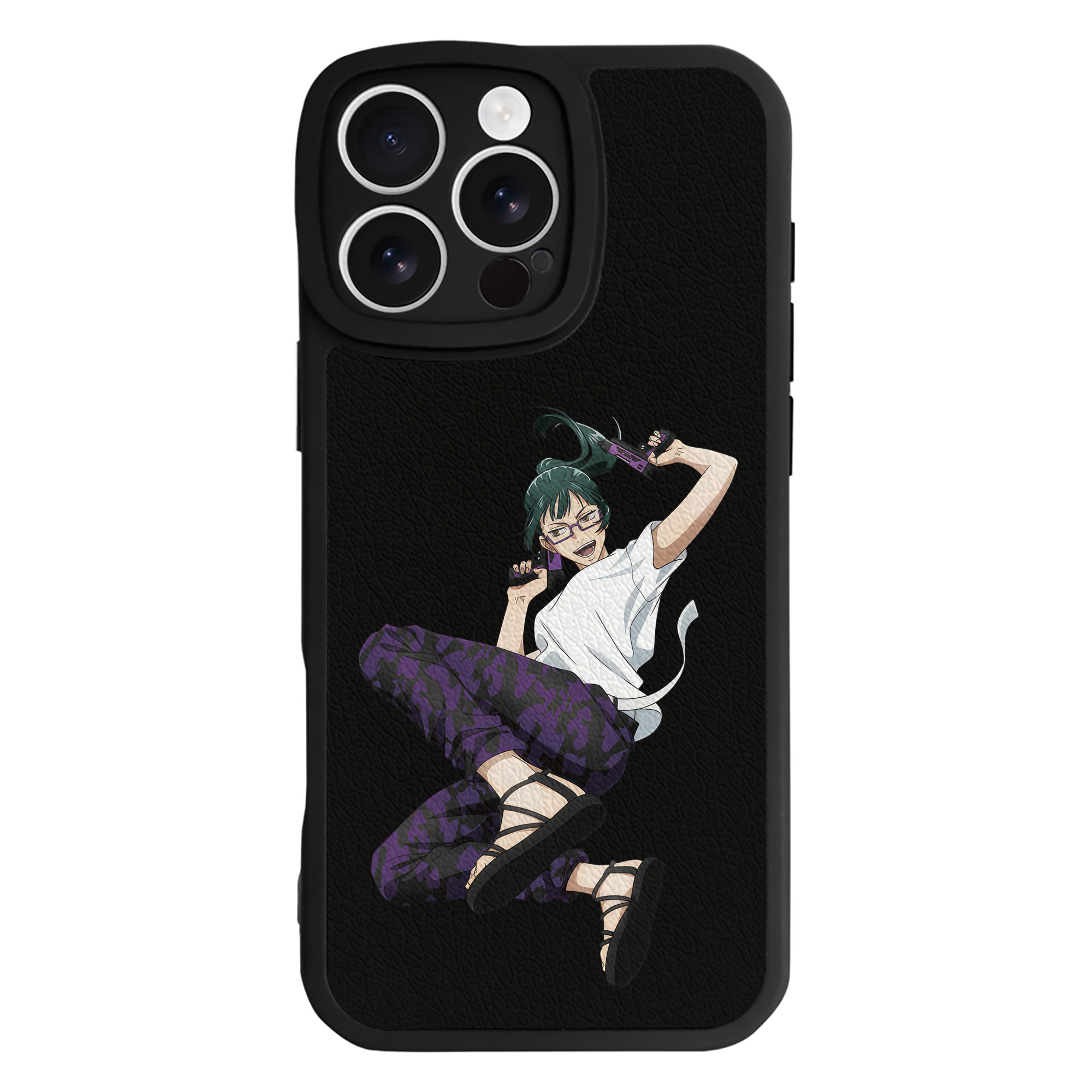 （画像用） 呪術廻戦 Jujutsu Kaisen 【iPhone 16シリーズ対応】シリコンスマホケース（レザー調） 材質：シリコン